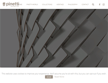 Tablet Screenshot of pinetti.it